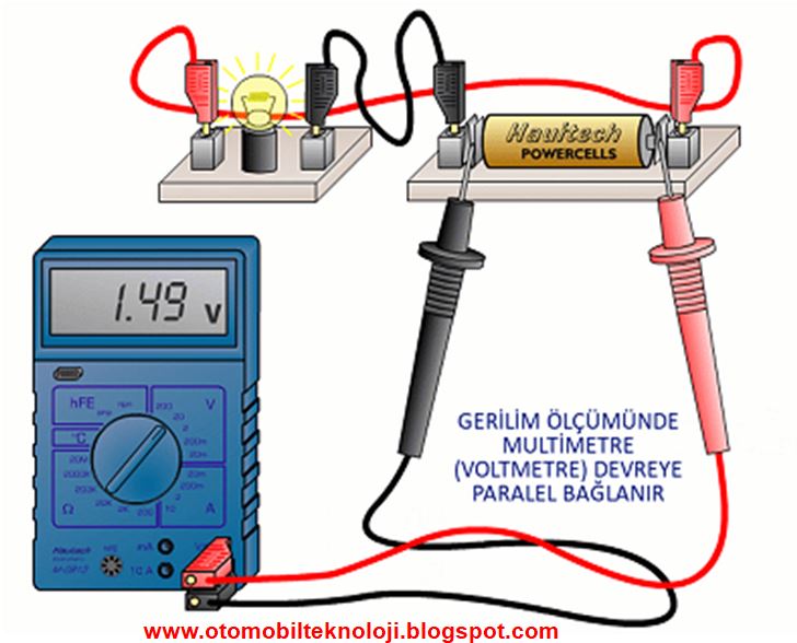 Multimetre ile Gerilim Ölçme – Voltaj-Gerilim Nasıl Ölçülür?