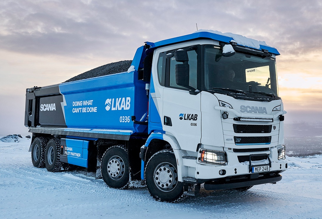 Scania ve LKAB, madencilik operasyonlarında elektrikli kamyonları en üst seviyeye çıkarıyor